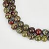 Olycraft Natural Dragon Blood Jasper Bead Strands G-OC0001-18-6mm-4