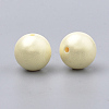 Spray Painted Style Acrylic Beads MACR-T010-10mm-07-2