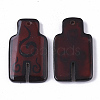 Hand Painting Natural Agate Pendants G-S359-066-2
