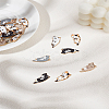 30Pcs 5 Colors Alloy Enamel Pendants ENAM-LP0001-23-1