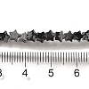 Natural Snowflake Obsidian Beads Strands G-G085-B37-01-4