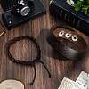 2Pcs 2 Styles Adjustable Cowhide Leather Cord Braided Bracelets BJEW-CL0001-15-4