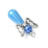 Angel Acrylic Imitation Pearl Pendants PALLOY-TAC0047-5