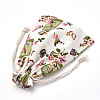 Polycotton(Polyester Cotton) Packing Pouches Drawstring Bags ABAG-S003-04D-3