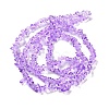 Spray Painted Transparent Glass Beads Strands X-GLAA-P060-01A-12-2