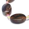 Natural Banded Agate/Striped Agate Beads Strands G-L544-010-3