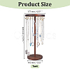 Wood Hanging Necklace Organizer Display Stands NDIS-WH0001-27G-2