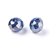 Electroplate Glass Beads X-GR6MM-AB-2