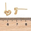 SHEGRACE Brass Micro Pave Cubic Zirconia Stud Earring XGRQ4N050-705G-3