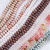 Natural & Synthetic Mixed Stone Beads Strands G-P354-M-8x5mm-1