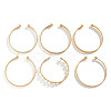 6Pcs 6 Styles Iron Cuff Bangles for Women WG7A492-01-3