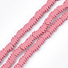 Spray Painted Non-magnetic Synthetic Hematite Beads Strands G-T116-13-12-1