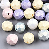 Spray Painted Acrylic Beads MACR-T037-05-1