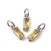 Brass Pave Cubic Zirconia Charms KK-F894-13P-06-1