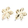 Brass Stud Earring Findings LS-X-KK-T056-24G-NF-3
