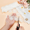 5 Yards Polyester Shell Shaped Flower Lace Trim OCOR-PH0004-46A-3