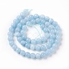 Dyed Natural White Jade Beads Strands G-P407-01-2