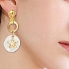 80Pcs 8 Colors Brass Clip-on Earring Findings FIND-YW0005-35-6