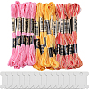 Gorgecraft 30 Skeins 3 Colors 6-Ply Polyester Embroidery Floss OCOR-GF0003-43B-1