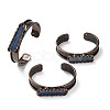 Natural Kyanite Open Cuff Bangles BJEW-A015-01R-1