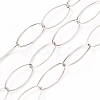 Tarnish Resistant 304 Stainless Steel Paperclip Chains CHS-O008-01P-1