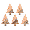 Transparent Resin & Walnut Wood Pendants RESI-S389-030A-B04-1