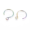 Ion Plating(IP) 304 Stainless Steel Earring Hooks STAS-L216-02B-M-2