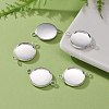 201 Stainless Steel Cabochon Connector Settings X-STAS-F191-15S-F-5