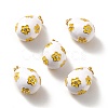 Rack Plating Brass Micro Pave Cubic Zirconia Pendants KK-M230-16G-A-1