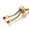 Adjustable 304 Stainless Steel Slider Bracelet/Bolo Bracelets Making STAS-I153-03G-02-3