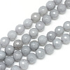 Natural White Jade Bead Strands X-G-R346-6mm-10-1