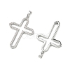 SHEGRACE Brass Micro Pave Cubic Zirconia Pendants XGRQ3D297-484P-2