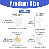 40Pcs 4 Styles Natural Freshwater Shell Beads Sets BSHE-YW0001-25-2