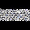 Transparent Electroplate Glass Beads Strands LS-GLAA-F029-2mm-D13-1