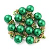 (Defective Closeout Sale: Ring Dyed)ABS Plastic Imitation Pearl Charms KY-XCP0001-25G-03-1