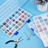 3Pcs Rectangle Polypropylene(PP) Bead Storage Containers CON-PH0002-47-2