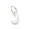 925 Sterling Silver Letter Charms STER-C012-01S-J-1