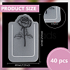40Pcs PP Plastic Floating Page Marker Bookmarks AJEW-BC0009-20-2