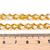 Electroplate Glass Beads Strands EGLA-Q118-6mm-A08-4