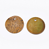 Spray Paint Natural Akoya Shell Pendants X-SHEL-S274-75C-M-2
