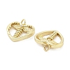 Brass Micro Pave Cubic Zirconia Pendants KK-H527-02B-G-2