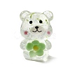 Transparent Resin Little Bear Ornament RESI-S015-01J-1