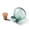 Lucky Bag Shape Glass Cork Bottles Ornament AJEW-A039-02D-3