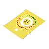 Rectangle Paper Smiling Face Print Gift Tags CDIS-F006-01-3