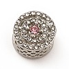 Rack Plating Alloy Rhinestone European Beads PALLOY-P289-52P-01-3