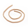 Electroplate Non-magnetic Synthetic Hematite Beads Strands G-L485-04B-LG-2