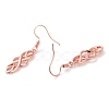 Brass Dangle Earrings EJEW-B002-05RG-2