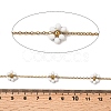 304 Stainless Steel Flower Link Chains CHS-H113-01G-08-3