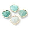 Natural Amazonite Pendants X-G-B009-03G-B-1