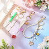 DIY Alloy & Iron Lipstick Keychains Making Kits DIY-TA0014-04-8